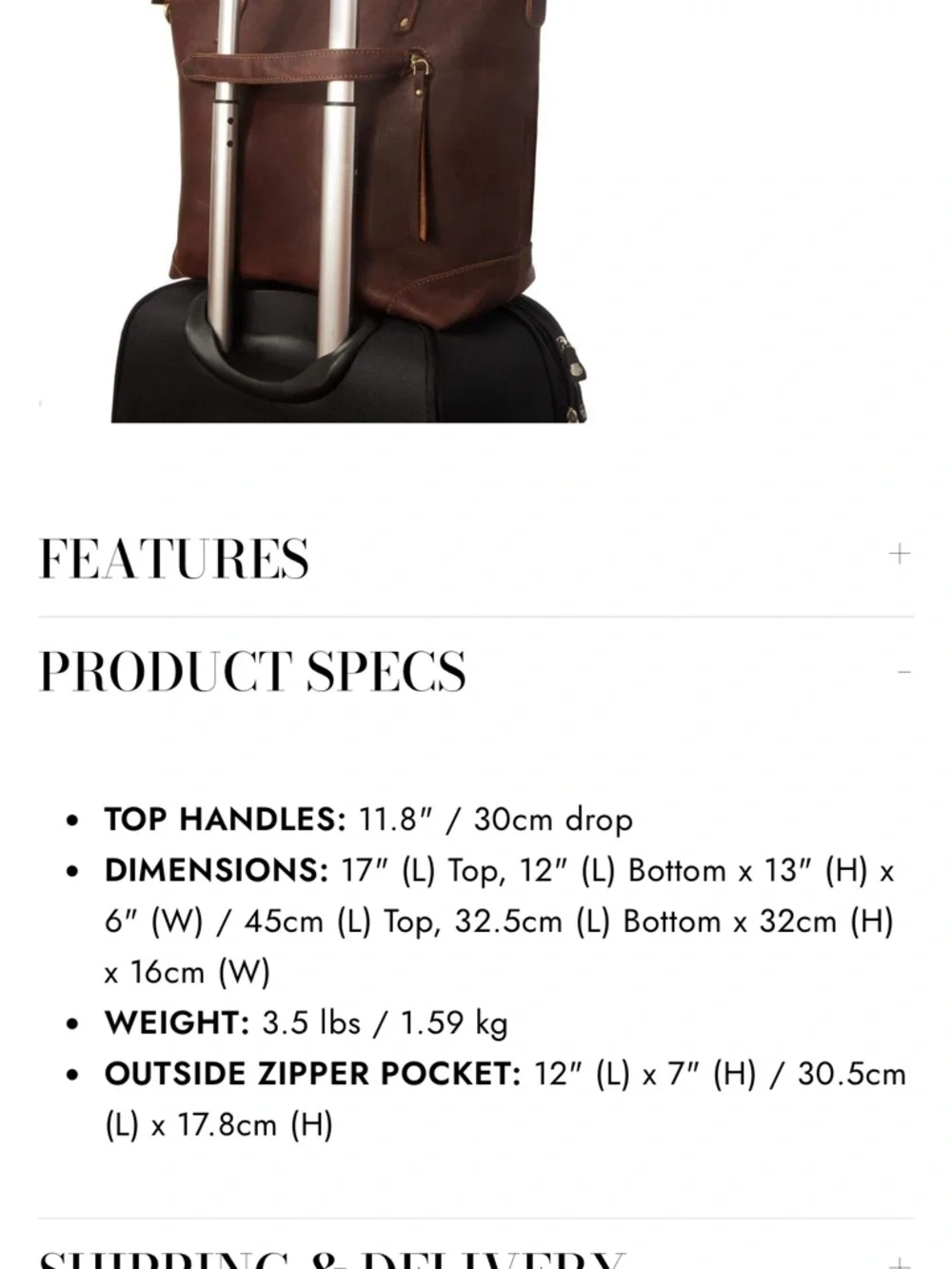Leather Zip Tote with 2 Matching Wallets - Tan
